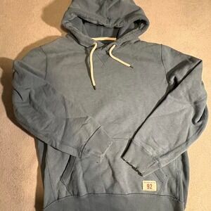 Vintage Lightly Distressed Grey and cream Abercrombie and Fitch hoodie‎ S
